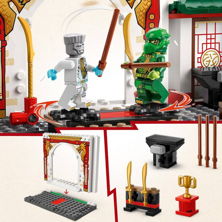 LEGO NINJAGO Ninja Spinjitzu Temple playset with dragon toy 158 pieces, UK version