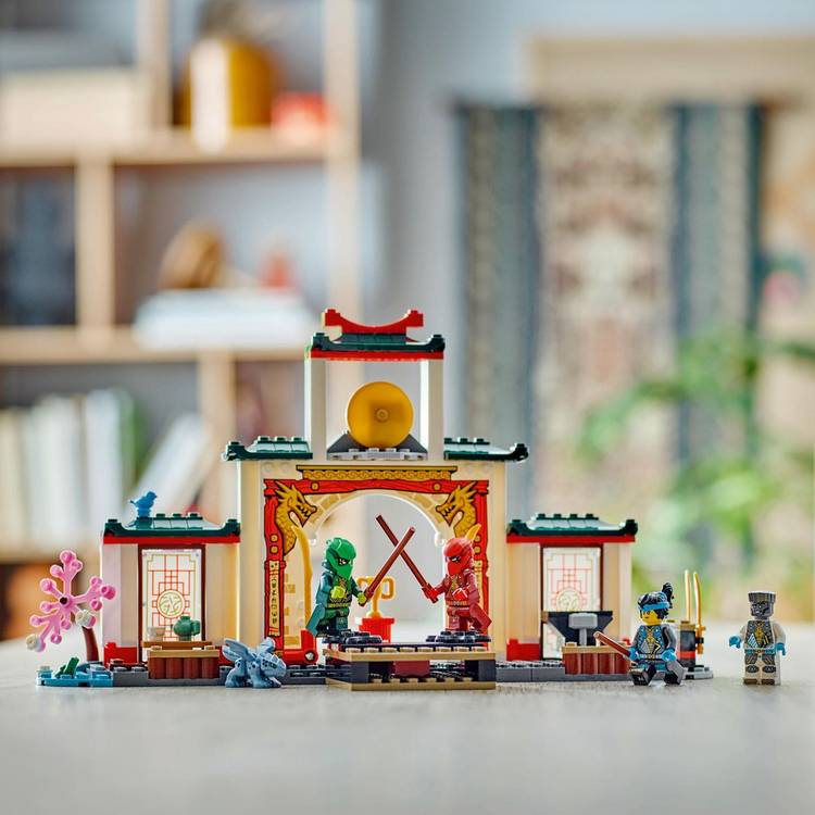 LEGO NINJAGO Ninja Spinjitzu Temple playset with dragon toy 158 pieces, UK version