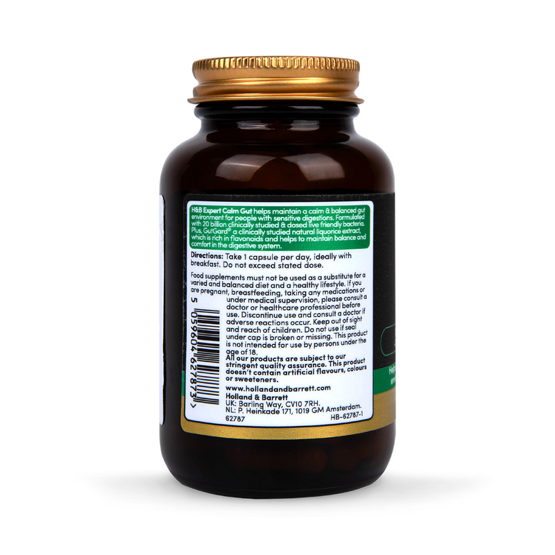 Digestive Health Supplement with Probiotics and Liquorice Extract 30 Capsules