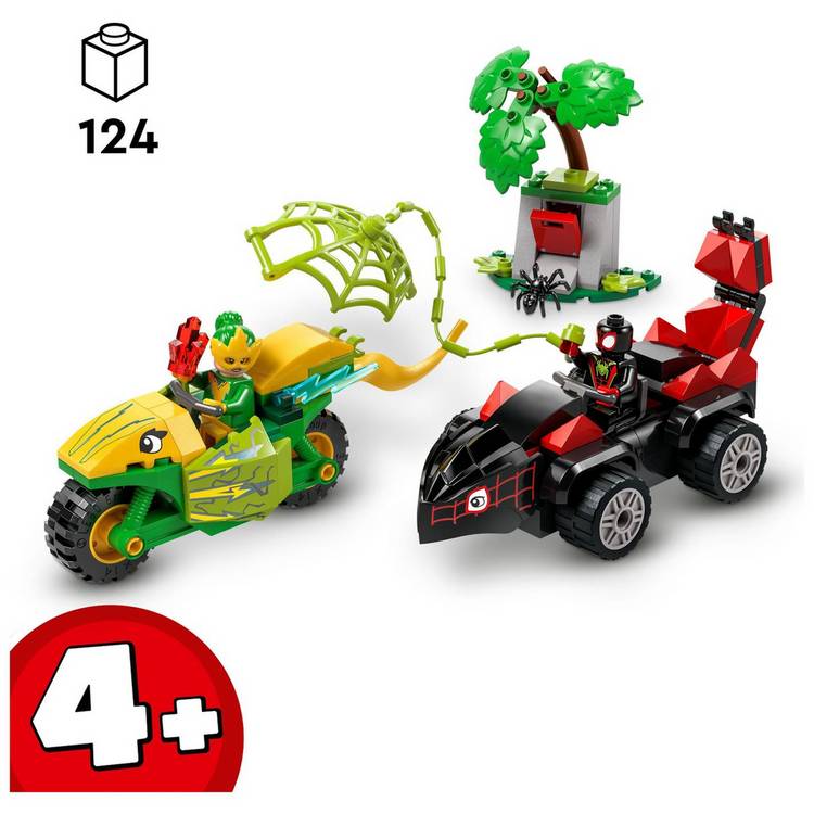 LEGO Marvel Spidey dinosaur vehicle toy set 124 pieces, UK version