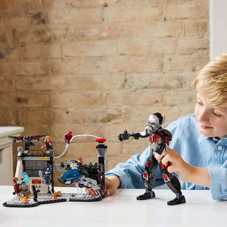 LEGO 76314 Captain America Civil War set, UK version