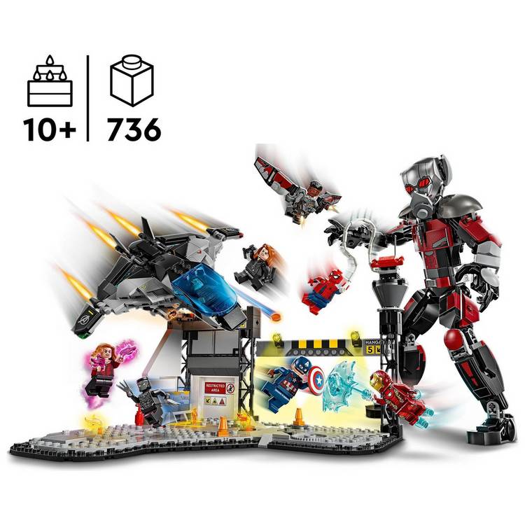 LEGO 76314 Captain America Civil War set, UK version