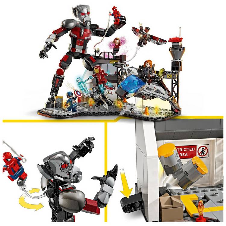 LEGO 76314 Captain America Civil War set, UK version