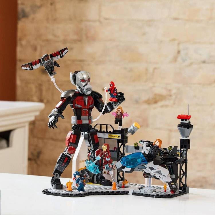 LEGO 76314 Captain America Civil War set, UK version