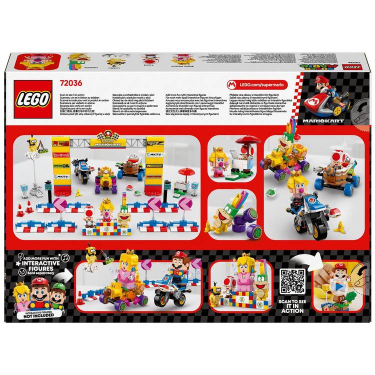 LEGO Super Mario Kart Baby Peach Grand Prix set 72036 (British brand)