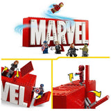 LEGO Marvel MARVEL Logo set with minifigures 931 pieces, UK version