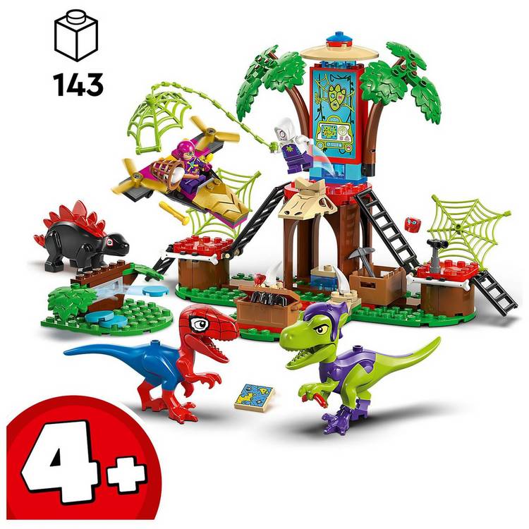 LEGO Marvel Spidey Raptor Battle Tree House 143 pieces, imported from the UK