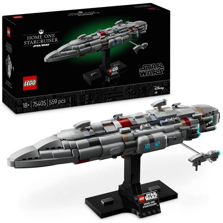 LEGO Star Wars Home One Starcruiser building set 559 pieces, imported from the UK