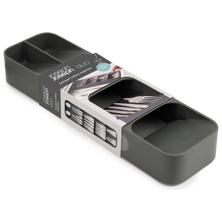 Joseph Joseph Duo in-drawer cutlery tray grey, UK version