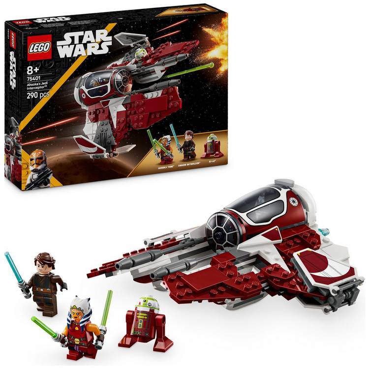 LEGO Ahsoka's Jedi Interceptor building toy, UK version