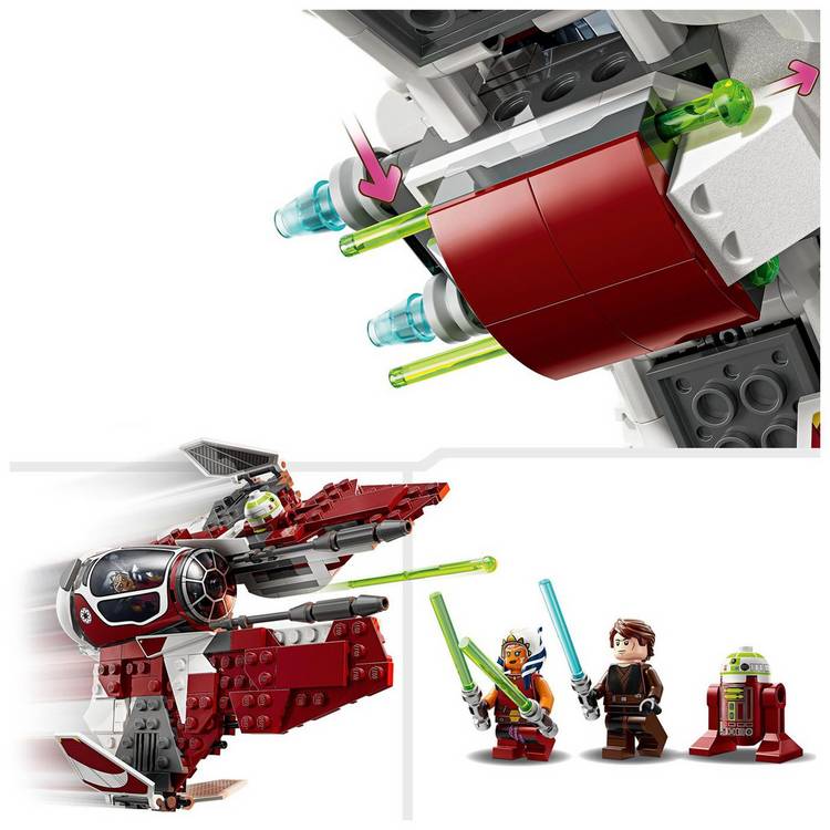 LEGO Ahsoka's Jedi Interceptor building toy, UK version