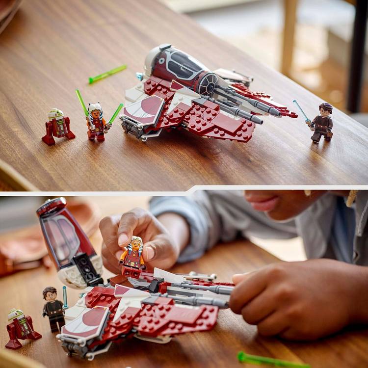 LEGO Ahsoka's Jedi Interceptor building toy, UK version