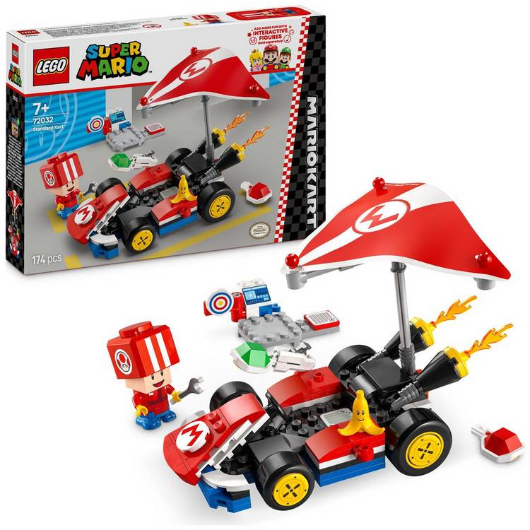 LEGO Super Mario Standard Kart toy set with Toad figure - British product