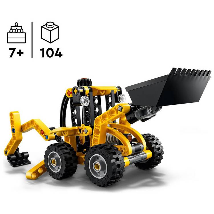 LEGO Technic Backhoe Loader 42197 construction toy, UK version