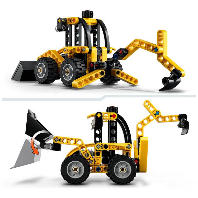LEGO Technic Backhoe Loader 42197 construction toy, UK version