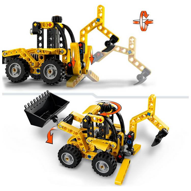 LEGO Technic Backhoe Loader 42197 construction toy, UK version