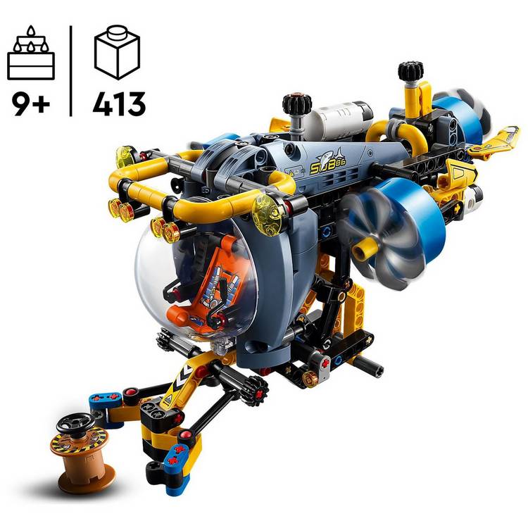 LEGO Technic deep-sea research submarine building toy 42201, UK version