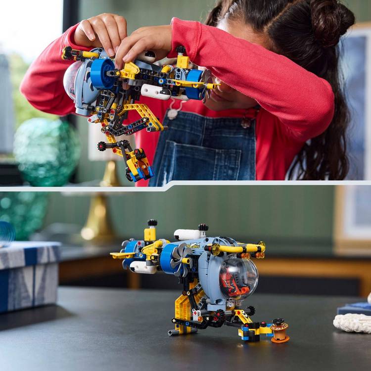 LEGO Technic deep-sea research submarine building toy 42201, UK version