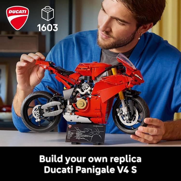 LEGO Technic Ducati Panigale V4 S motorcycle model 1603 pieces (British brand)