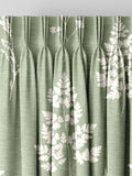 Emily Bond sage green Tynesfield curtains made to measure, imported from the UK