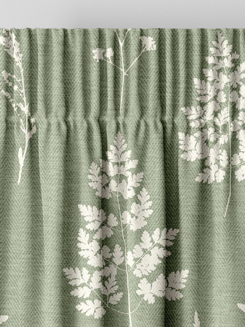Emily Bond sage green Tynesfield curtains made to measure, imported from the UK