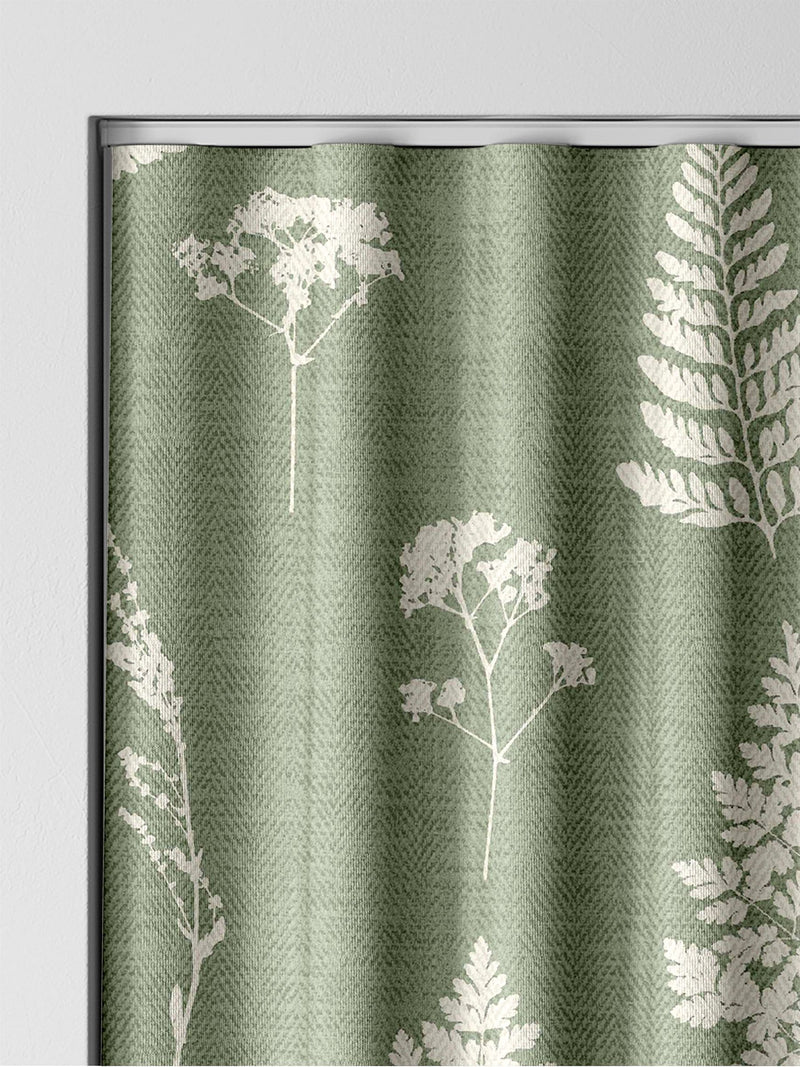 Emily Bond sage green Tynesfield curtains made to measure, imported from the UK