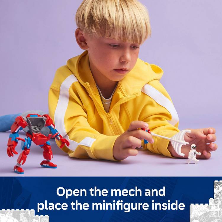 LEGO Spider-Man mech and Anti-Venom building set 107 pieces (British brand)