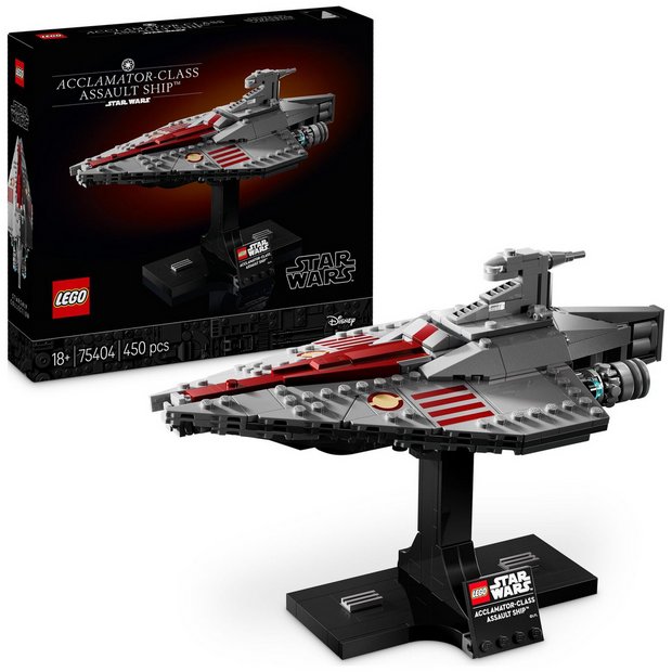 LEGO Star Wars Acclamator Assault Ship model set 450 pieces, UK version