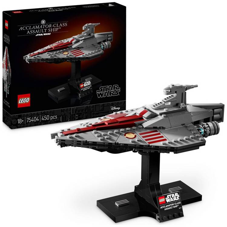 LEGO Star Wars Acclamator Assault Ship model set 450 pieces, UK version