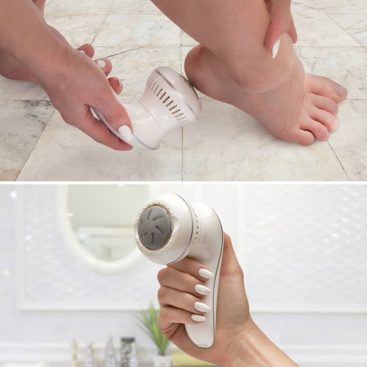 Rio Spa electric foot file with 3 grit heads (British brand)