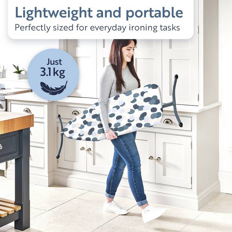 Minky CompactPro ironing board slate grey 97x33cm - British product