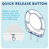 Croydex D shaped toilet seat white, imported from the UK