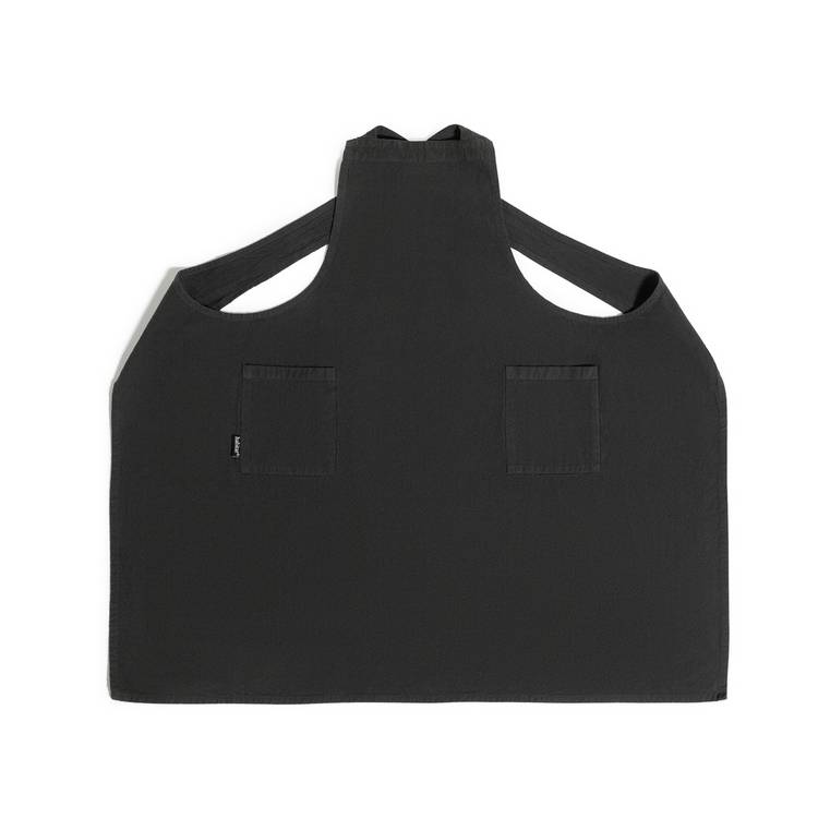 Habitat cross back apron charcoal grey cotton - imported from the UK
