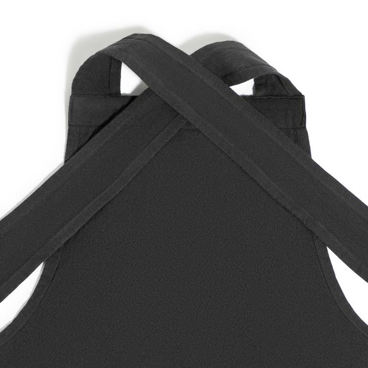 Habitat cross back apron charcoal grey cotton - imported from the UK