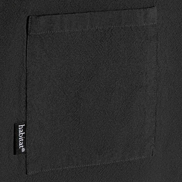 Habitat cross back apron charcoal grey cotton - imported from the UK