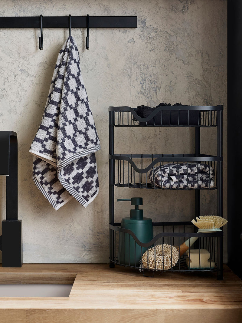 Charcoal corner storage caddy 42cm high - British product