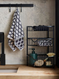 Charcoal corner storage caddy 42cm high - British product
