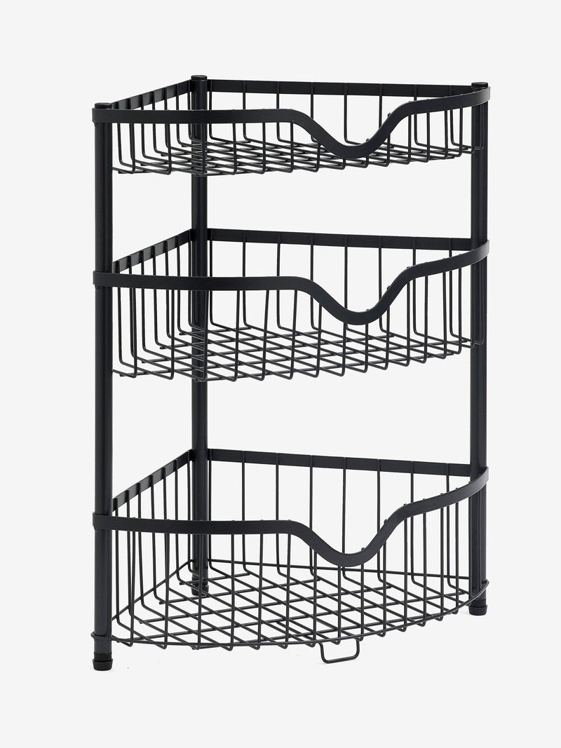 Charcoal corner storage caddy 42cm high - British product