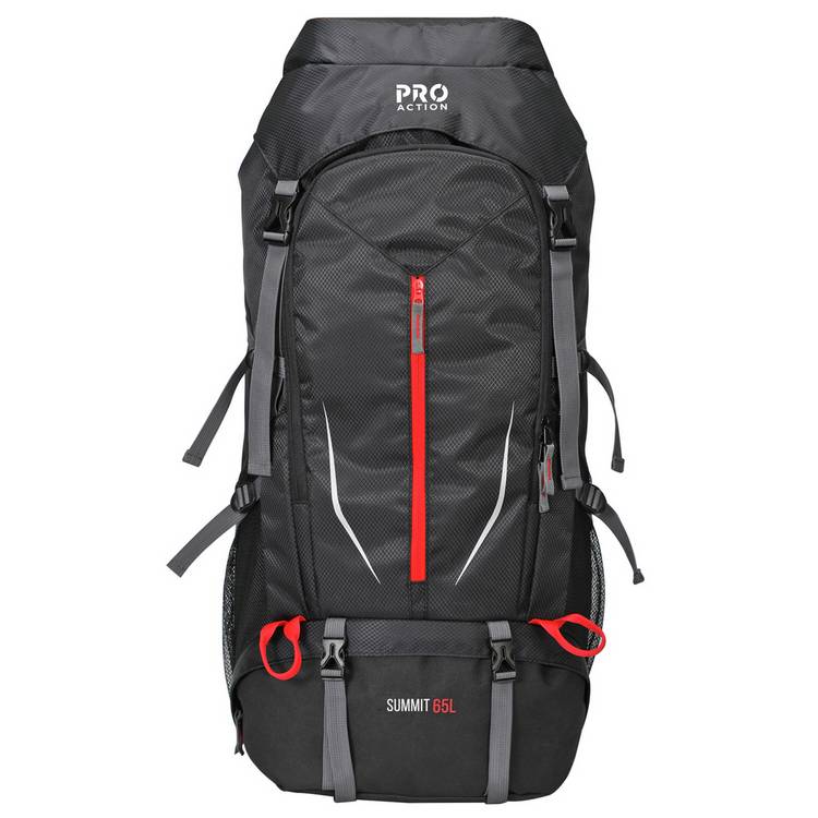 Pro Action backpack black 65L (British brand)