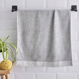 Pineapple Elephant bamboo combed bath towel grey - British product