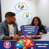 Wheel You Dare family board game with 300 challenges - British product