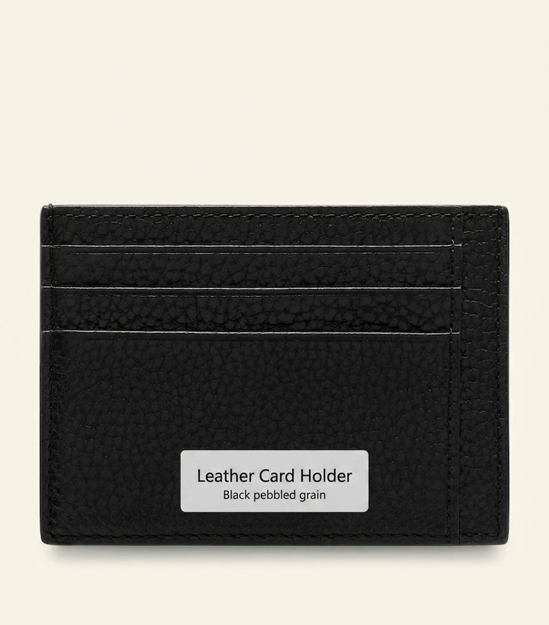 Mulberry grained leather card holder 8x11cm, imported from the UK