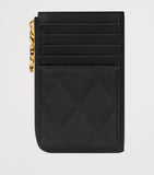 Saint Laurent Matelassé Zip-Up Card Holder small - British product