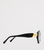 LOEWE acetate coil cat eye sunglasses with gold details (British brand)