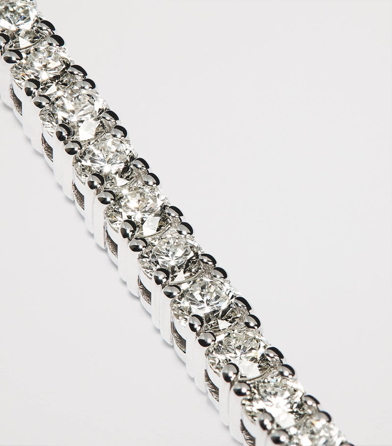 Harrods white gold diamond tennis bracelet 4.00ct - British product
