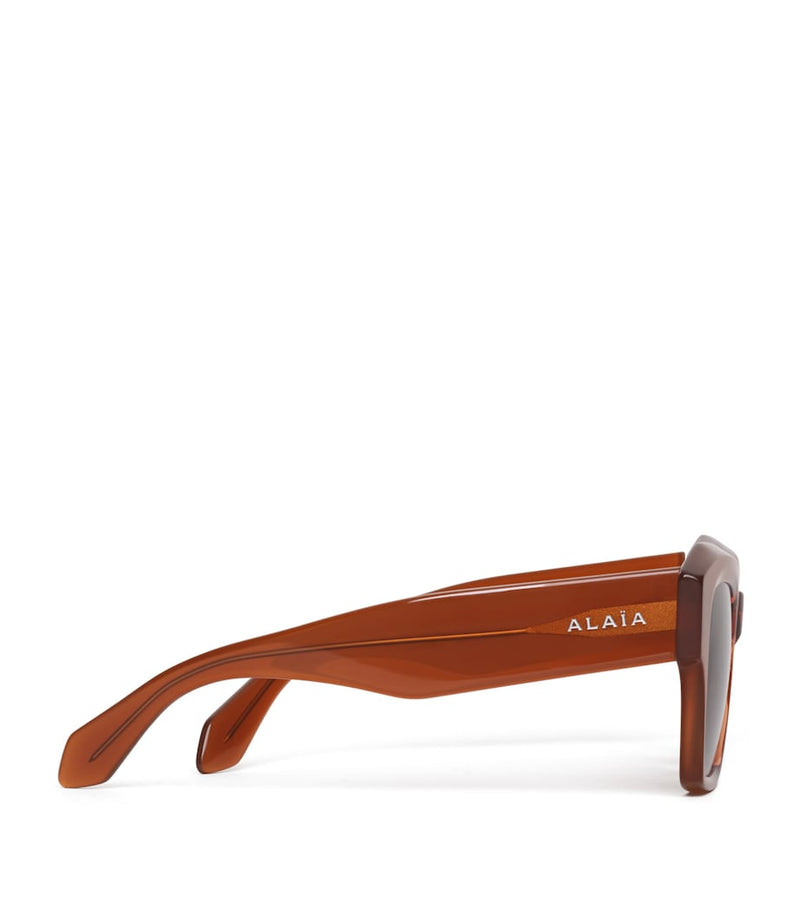 Alaïa melted square acetate sunglasses - British product