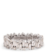 Harrods Suzanne Kalan White Gold and Diamond Shimmer Eternity Ring- Buy online at McGrocer