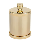 Harrods Zodiac Cylinder Gold-Plated Cotton Bud Jar- Buy online at McGrocer