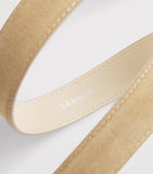 Sandro Paris suede belt with silver buckle, UK version