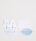 Aden + Anais burpy bibs set of 2 in muslin cotton (British brand)